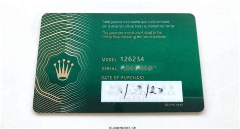 new rolex card 2020